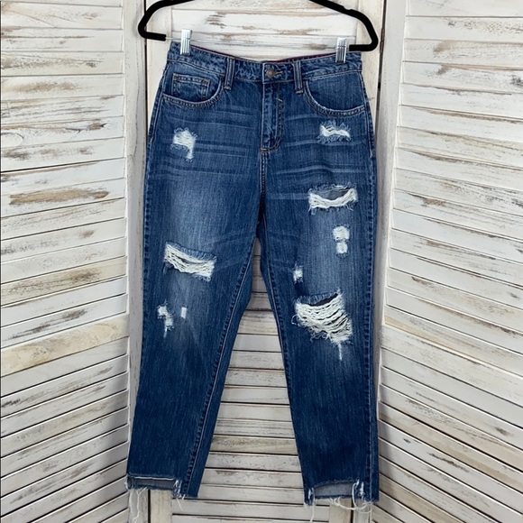Cello Denim - CELLO | Distressed Boyfriend Jeans Size 7